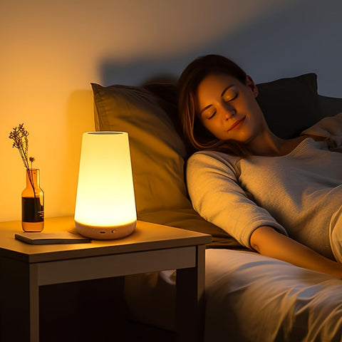 Dimmbares Touch-Licht mit 13 RGB-Farben – Perfekt für das Schlafzimmer, Nachttischlampe und Nachtlicht