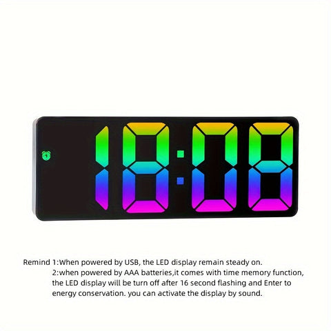 Bunte LED Digitale Uhr - Für einen Fröhlichen Start in den Tag