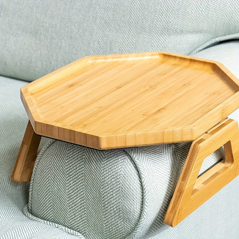 Praktisches Bambus Tablett – Kompakt und Praktisch für Sofa und Bett