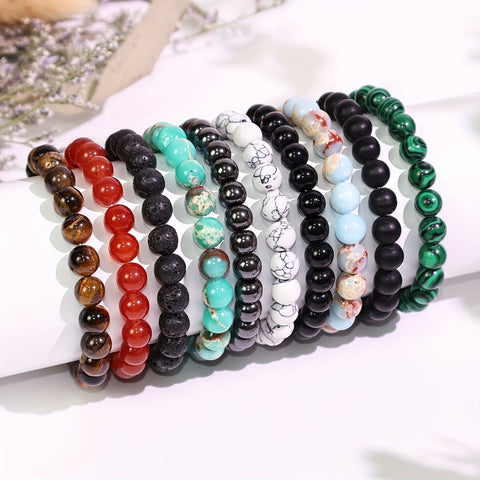 Bunte Natursteinarmbänder - Für einen stilvollen Flair