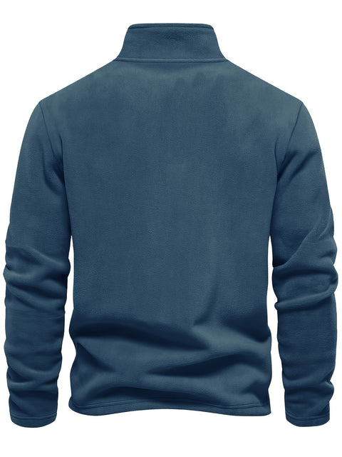 Fleecegefütterter Halbzip-Pullover - Bequem und Warm für Kalte Tage