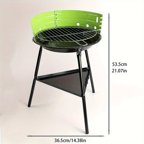 Tragbarer Metallgrill – Zerlegbar, Leichtgewicht und Perfekt für Camping oder Garten