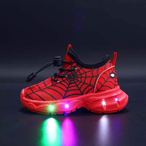 SpinnenWeb LED Sneakers - Strahlende Abenteuer für Kinder