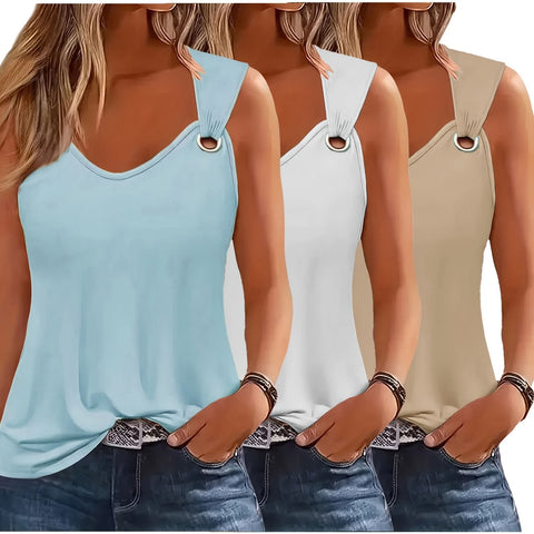 Damen Tanktops 3-Pack – Sommerfest und Locker