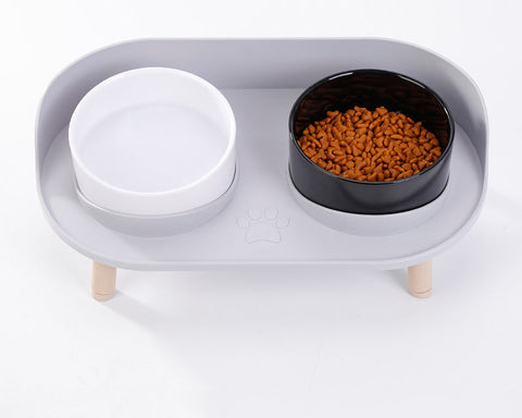 Erhöhte Doppelte Futterschüssel für Haustiere – Komfortables und Gesundes Essen für Katzen und Hunde