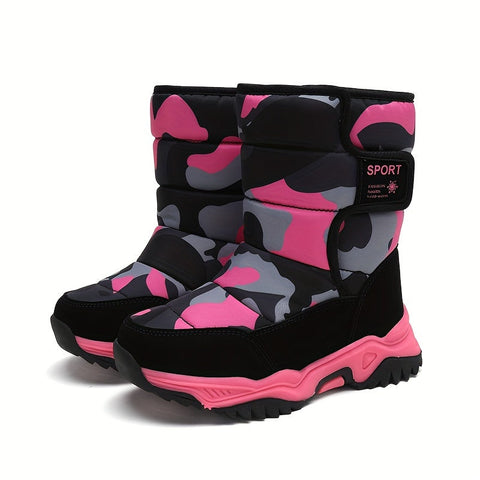 Trendige Camouflage Schneestiefel - Für Abenteurer