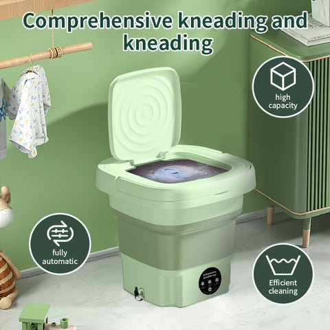 FlexiWash Zusammenklappbare Waschmaschine – Praktisch und Platzsparend