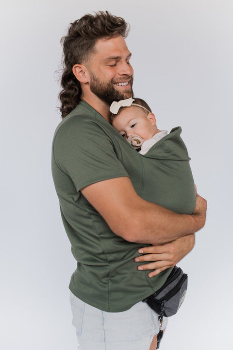 Bequemes Baby Trag T-Shirt – Handsfree Tragen für Eltern