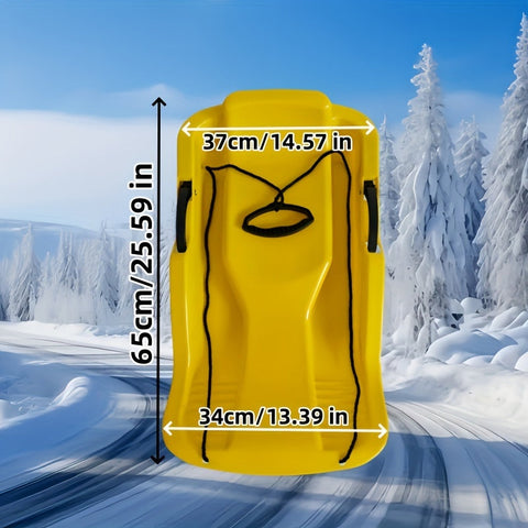 Vielseitiger Schlitten mit Bremse – Perfekt für Schnee, Gras und Eis, inkl. Zugseil