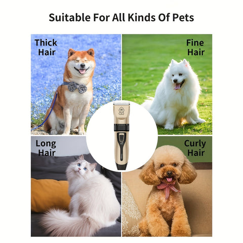 Kabelloser Haustiertrimmer – USB Aufladbar und Leise für Hunde und Katzen