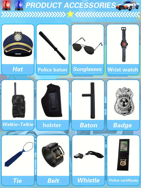 Tapferes Polizei-Outfit - Für Kleine Helden