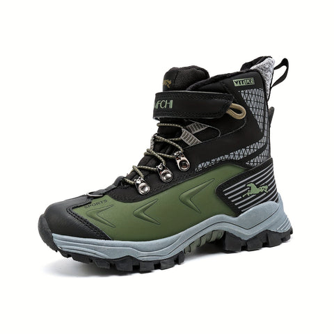 Damen High-Top Schneestiefel – Rutschfeste Wanderschuhe mit Warmfutter