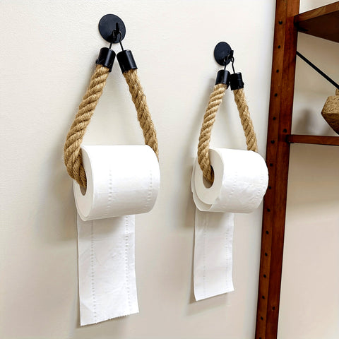 Toilettenpapierhalter aus Hanfseil - Für stilvolle Badezimmer