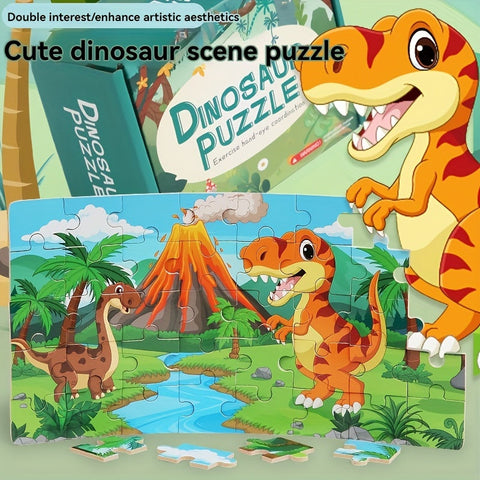 Bildungs-Dinosaurier-Puzzle - Für kreatives Lernen und Spielspaß