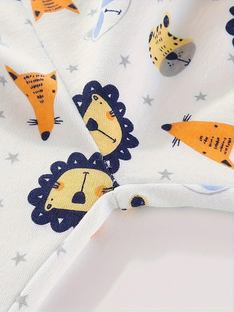 Süße Tierdruck Babyhosen – 3-teiliges Set für Babys