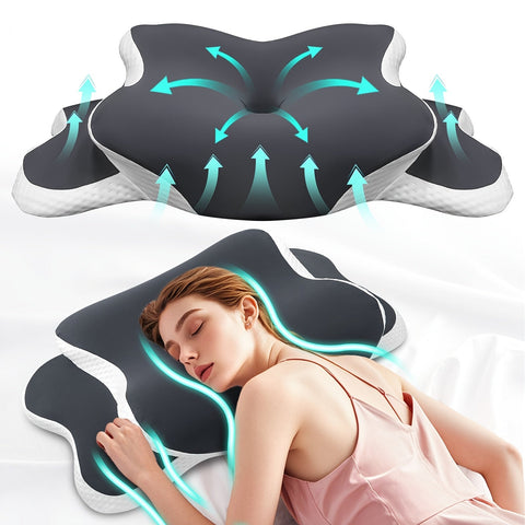 Ergonomisches Gedächtnisschaum-Nackenkissen – Für Optimalen Komfort und Unterstützung während der Nacht