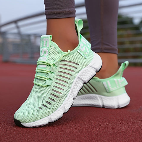 Atmungsaktive Strick-Plattform-Sneaker für Damen – Bequem und Trendy