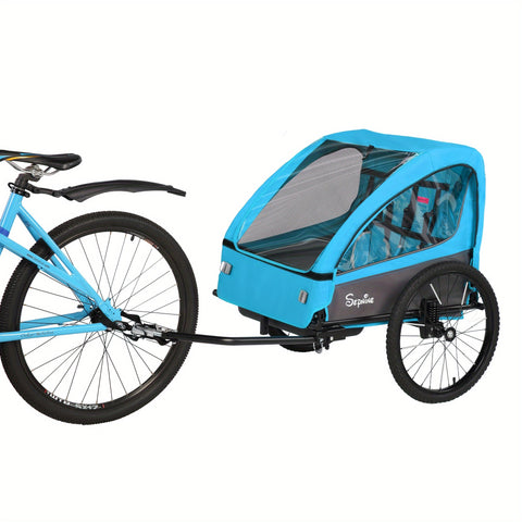 FlexiRide 2-in-1 Fahrradanhänger – Komfortabel und Zusammenklappbar für Zwei Personen