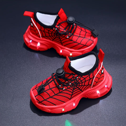 SpinnenWeb LED Sneakers - Strahlende Abenteuer für Kinder