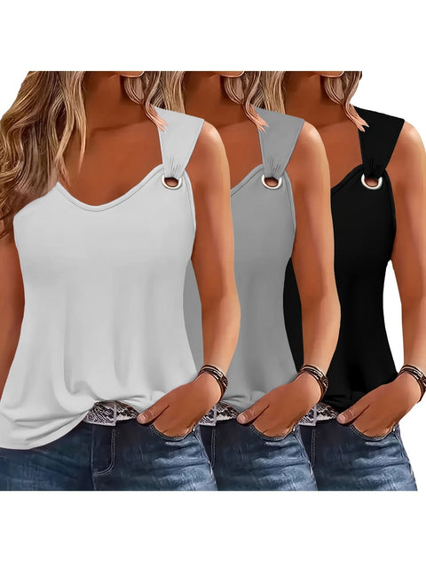 Damen Tanktops 3-Pack – Sommerfest und Locker
