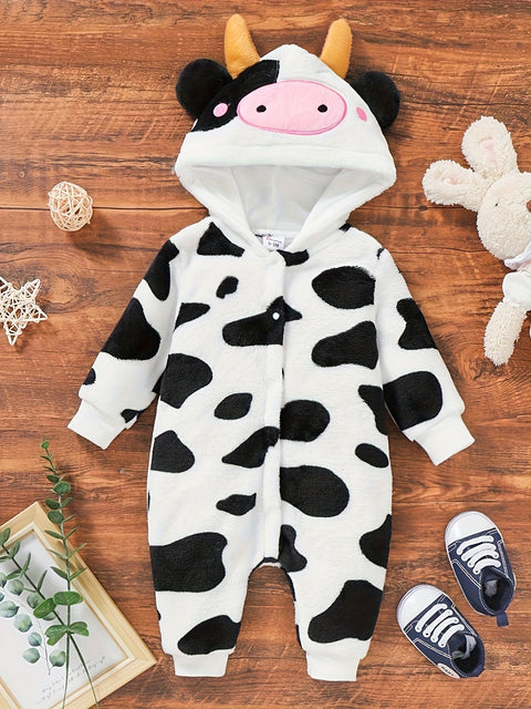 Süßer Baby Kuh Overall – Inklusive Hut für Herbst und Winter