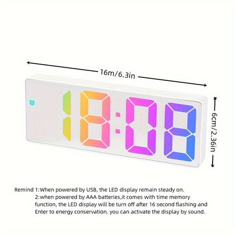 Bunte LED Digitale Uhr - Für einen Fröhlichen Start in den Tag