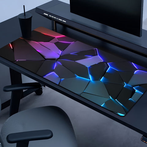 Geometrische Gamer Matte - Stilvoll, Langlebig und Rutschfest für ein Perfektes Spielerlebnis