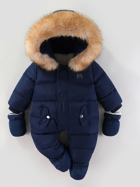 Schneebaby Overall – Warme Winter-Overall mit Kapuze für Draußen