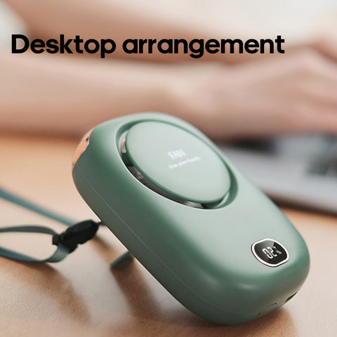 USB wiederaufladbarer Mini-Nackenventilator – Leichtgewicht mit verstellbaren Geschwindigkeiten