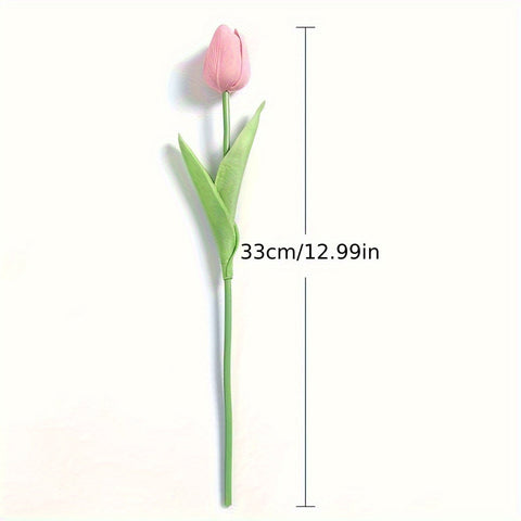 Set von 15 Realistischen Kunst-Tulpen – Perfekt für Hochzeiten, Feiern und Wohnungsdekoration