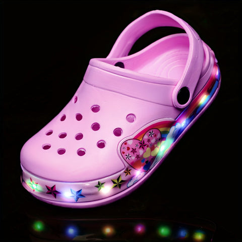 Leuchtende Kinderklompen – Atmungsaktive und Rutschfeste Schuhe