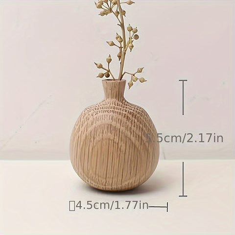 Set aus Holz geometrischer Vasen - Ein zeitloses Stück für dein Interieur