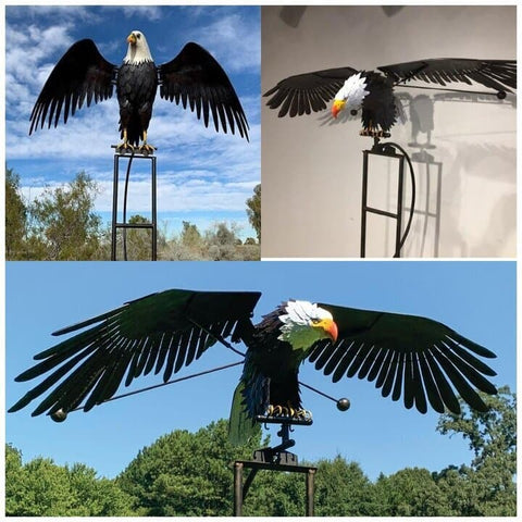 Metallischer Vogel Windgenerator - Dekorative Gartenornamente