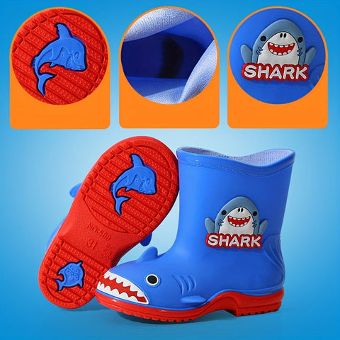 Sharky Regenstiefel für Kinder - Verspielter Wasserdichter Schutz