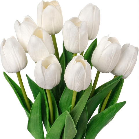 Set von 10 Realistischen Tulpen – Perfekt für Hochzeiten und Innendekoration