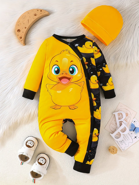 Fröhlicher Enten-Overall - Für Bequeme Spielmomente