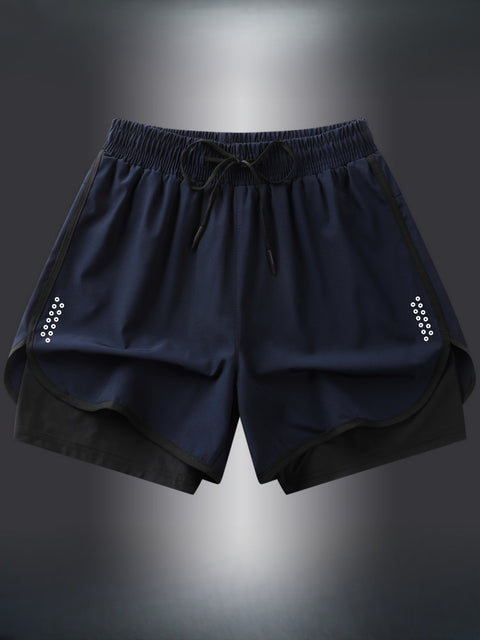 Geometrische Sportshorts für Damen – Stilvoll und Atmungsaktiv für Fitness und Laufen
