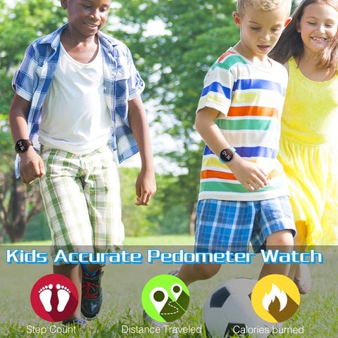 LED Digitaler Schrittzähler Uhr mit Vibrationsalarm – Fitness Tracker für Kinder