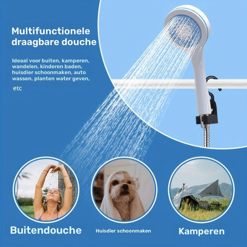 Tragbare Campingdusche – Handheld mit Wasserfiltersystem