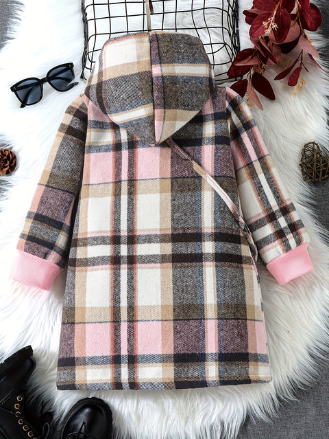 Fleur Fleece Karierte Jacke für Kinder - Warm und Stilvoll für den Winter