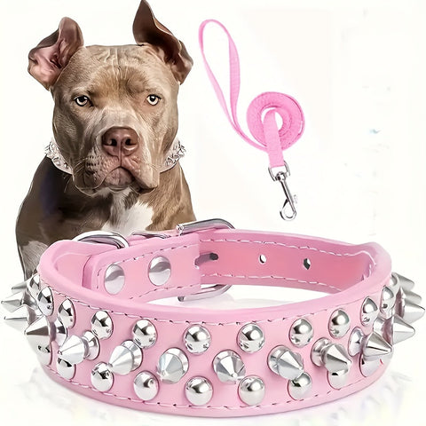 Verstellbarer Stachelhalsband für Hunde - Stark und Sicher für Große Hunde