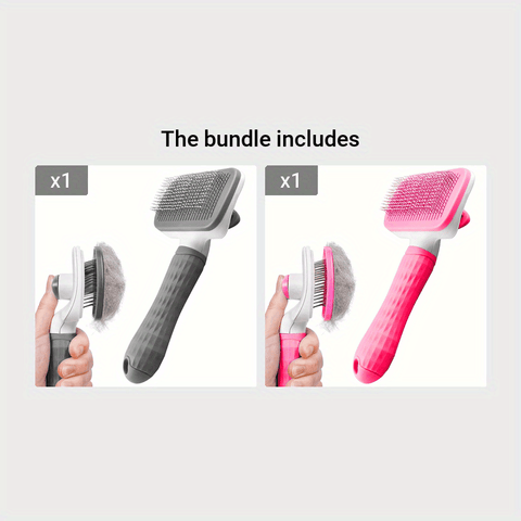 Elegante Glide Tierpflegebürste – Mühelose Fellentfernung & Belebende Massage