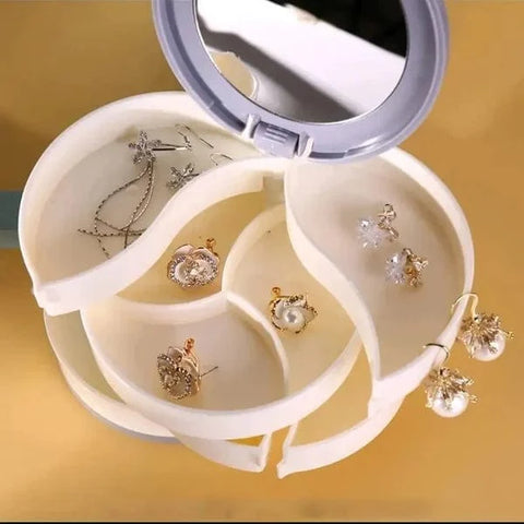 Drehbare Schmuck Aufbewahrungsbox (4 Schichten)