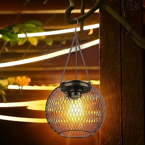 Hölzerne Solar Gartenlaterne – Ideal für Abendbeleuchtung im Garten