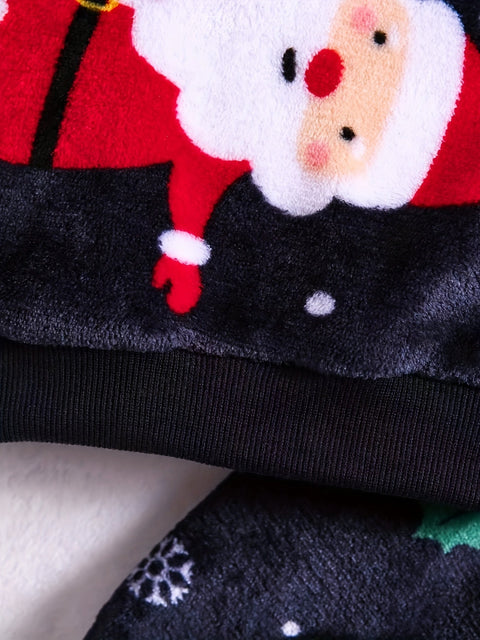 Süßes Weihnachts-Flanellen-Set - Für einen Festlichen Look für Ihr Kind
