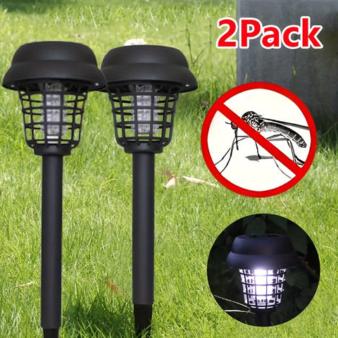 Solarbetriebene Insektenvernichterlampe für den Außenbereich – Mücken- & Fliegenfang-Duo
