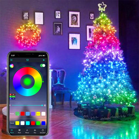 SmartGlow Weihnachtsbeleuchtung - Bunte Beleuchtung mit App-Steuerung