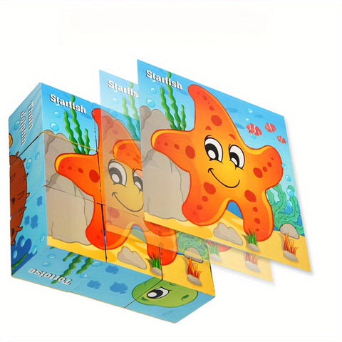 Bunte Blockpuzzle Abenteuer - Pädagogisches Spielzeug für Kinder