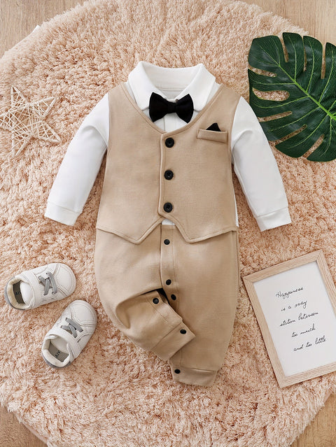 Oliver Gentleman Romper – Schickes Babypaket mit Fliege