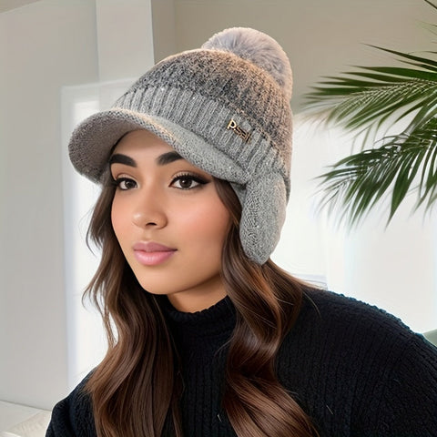 Jade Strick Baseballmütze – Warmer und Stilvoller Schutz